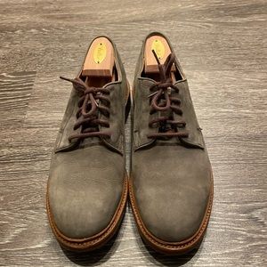 Frye Jim Oxford Ash Gray Suede Leather Shoes Size 11